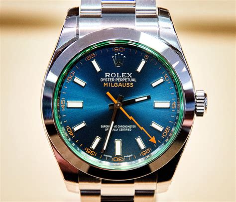 rolex milgauss z blue dial price|rolex milgauss z review.